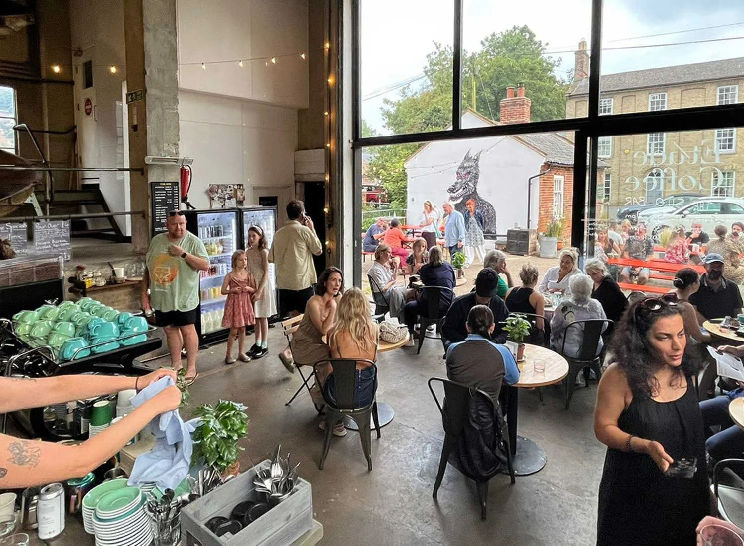 Guests gathered at The Silo on a Friday evening